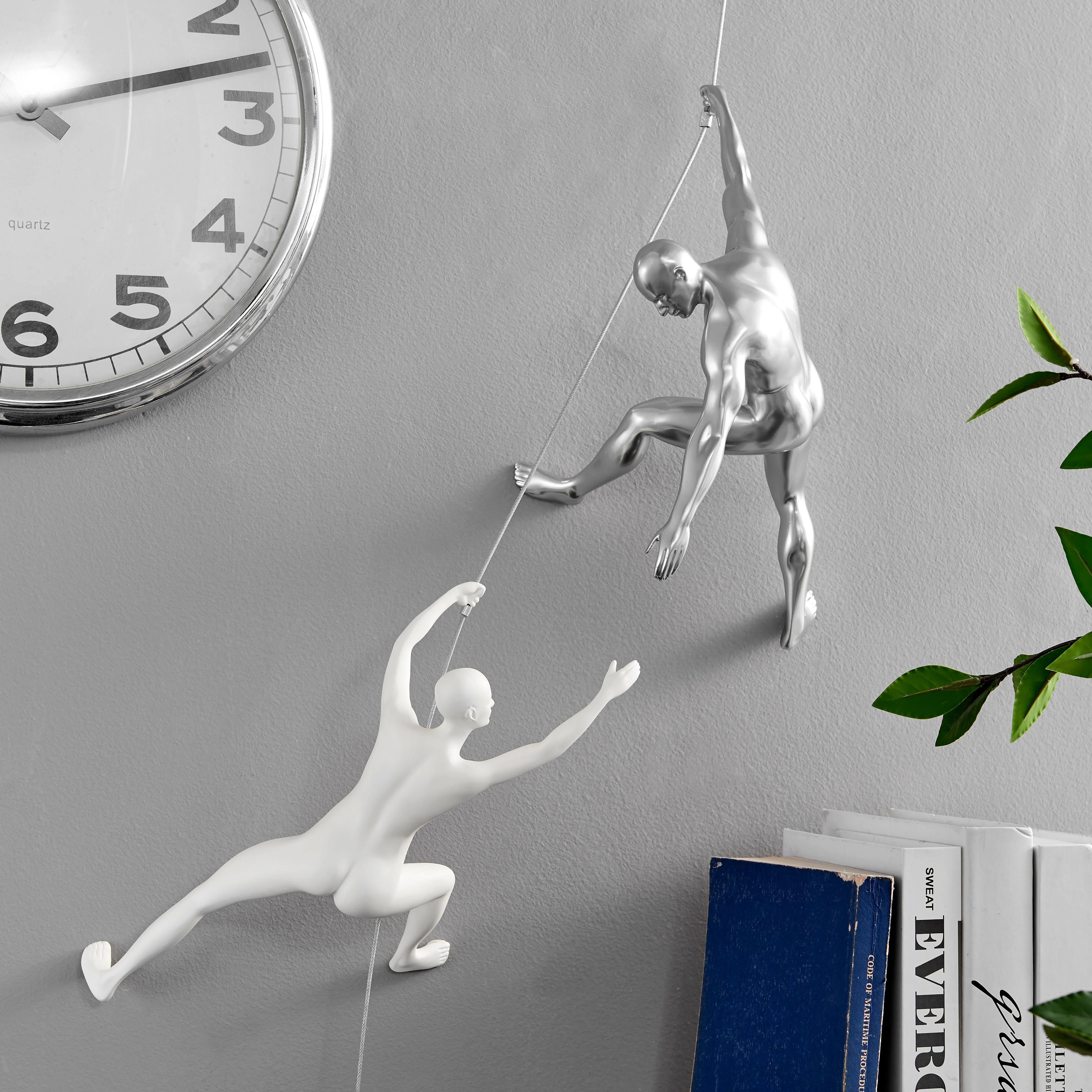 Climbing couple silver and white - Euro Living Furniture